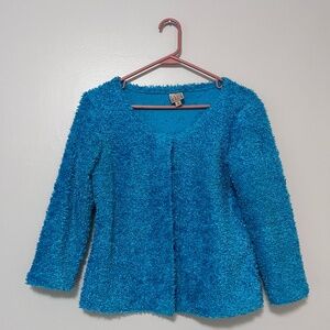 Sweater Set Turquoise Size Small Fuzzy
